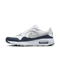 Baskets en cuir Nike Air Max SC blanc gris bleu foncé