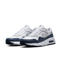 Baskets en cuir Nike Air Max SC blanc gris bleu foncé