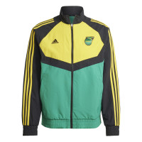 adidas Jamaica Culturewear Trainingspak Woven Full-Zip 2024-2026 Groen Geel Zwart