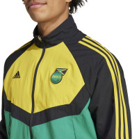 adidas Jamaica Culturewear Trainingsjack Woven 2024-2026 Groen Geel Zwart