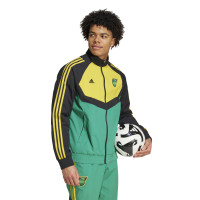 adidas Jamaica Culturewear Trainingspak Woven Full-Zip 2024-2026 Groen Geel Zwart