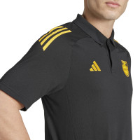 adidas Jamaica Polo Zomerset 2024-2026 Zwart Geel