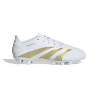 adidas Predator Club Gazon Naturel Gazon Artificiel Chaussures de Foot (MG) Blanc Doré