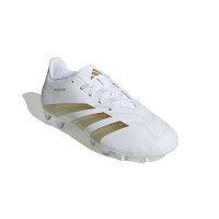 adidas Predator Club Gazon Naturel Gazon Artificiel Chaussures de Foot (MG) Blanc Doré