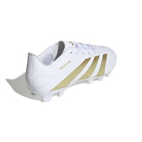 adidas Predator Club Gazon Naturel Gazon Artificiel Chaussures de Foot (MG) Blanc Doré
