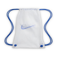 Nike Zoom Mercurial Vapor 16 Elite Gazon Naturel Chaussures de Foot (FG) Blanc Bleu Orange