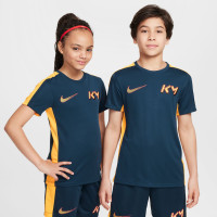 Nike Kylian Mbappé Academy Trainingsshirt Kids Donkerblauw Oranje