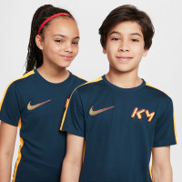 Nike Kylian Mbappé Academy Trainingsshirt Kids Donkerblauw Oranje