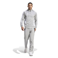 adidas Tiro 24 Haut d'Entraînement à Capuche 1/4-Zip Gris Clair Blanc