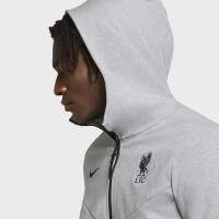 Nike Liverpool Tech Fleece Hoodie Full Zip 2020-2021 Donkergrijs