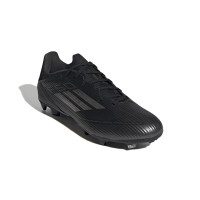 adidas F50 League Gras / Kunstgras Voetbalschoenen (MG) Zwart Grijs Goud