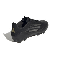 adidas F50 League Gras / Kunstgras Voetbalschoenen (MG) Zwart Grijs Goud