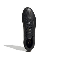 adidas F50 League Gras / Kunstgras Voetbalschoenen (MG) Zwart Grijs Goud