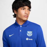 Nike FC Barcelona Polo 2.0 2024-2025 Blauw Lichtgroen
