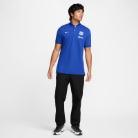 Nike FC Barcelona Polo 2.0 2024-2025 Blauw Lichtgroen