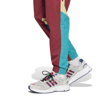 adidas AS Roma Culturewear Trainingspak Woven Full-Zip 2024-2025 Bordeauxrood Goud Turquoise