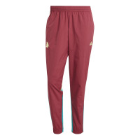 adidas AS Roma Culturewear Trainingspak Woven Full-Zip 2024-2025 Bordeauxrood Goud Turquoise