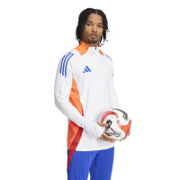 adidas Tiro 24 Competition Trainingstrui 1/4-Zip Wit Rood Blauw Oranje