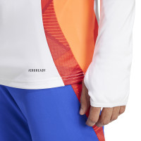 adidas Tiro 24 Competition Trainingstrui 1/4-Zip Wit Rood Blauw Oranje