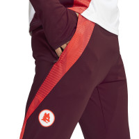 adidas AS Roma Survêtement 1/4-Zip 2024-2025 Blanc Bordeaux Orange