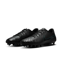 Nike Tiempo Legend 10 Club Gazon Naturel Gazon Artificiel Chaussures de Foot (MG) Noir Vert Foncé