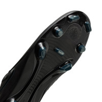 Nike Phantom GX II Club Gazon Naturel Gazon Artificiel Chaussures de Foot (MG) Noir Vert Foncé