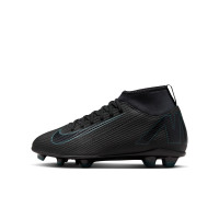Nike Mercurial Superfly 10 Club Gazon Naturel Gazon Artificiel Chaussures de Foot (MG) Enfants Noir Vert Foncé