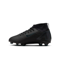 Nike Mercurial Superfly 10 Club Gazon Naturel Gazon Artificiel Chaussures de Foot (MG) Enfants Noir Vert Foncé