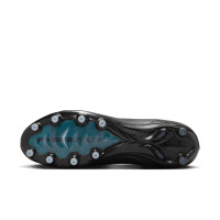 Nike Zoom Mercurial Vapor 16 Elite Gazon Artificiel Chaussures de Foot (AG) Noir Vert Foncé