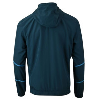 PUMA Olympique Marseille Pre-Match Anthem Woven Trainingsjack 2024-2025 Donkerblauw Lichtblauw Wit