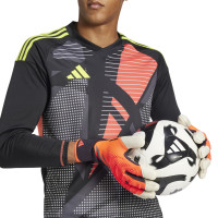 adidas Predator Pro Hybrid Gants de Gardien de But Orange Noir Blanc