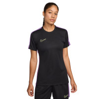 Chemise d'entraînement Nike Academy 23 pour femme, noir, violet, jaune vif
