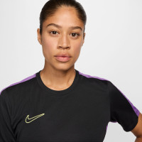 Chemise d'entraînement Nike Academy 23 pour femme, noir, violet, jaune vif