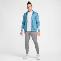 Nike Atletico Madrid Strike Pantalon d'Entraînement 2024-2025 Gris Bleu Clair Rouge