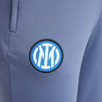 Nike Inter Milan Strike Survêtement 1/4-Zip 2024-2025 Enfants Gris-Bleu Bleu Beige