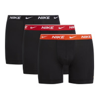 Nike Everyday Cotton Boxer Brief 3-Pack Noir Orange Rouge Noir