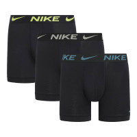 Nike Dri-FIT Ultra Stretch Micro Boxers 3-Pack Noir Bleu Gris Jaune