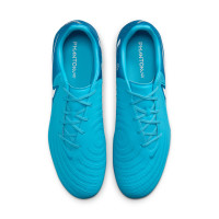 Nike Phantom GX II Academy Gras / Kunstgras Voetbalschoenen (MG) Blauw Wit