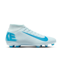 Nike Mercurial Superfly 10 Club Gazon Naturel Gazon Artificiel Chaussures de Foot (MG) Bleu Clair Bleu
