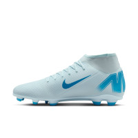 Nike Mercurial Superfly 10 Club Gazon Naturel Gazon Artificiel Chaussures de Foot (MG) Bleu Clair Bleu