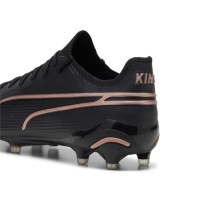 PUMA King Ultimate Gras / Kunstgras Voetbalschoenen (MG) Zwart Brons Donkergrijs