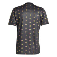 adidas Juventus Pre-Match Maillot d'Entraînement 2024-2025 Anthracite Jaune Rosé Noir Blanc