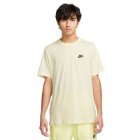 T-shirt Nike Sportswear Club jaune clair noir