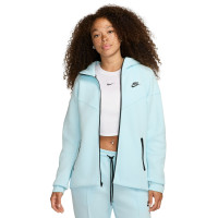 Veste de sport Nike Tech Fleece pour femme, bleu clair, noir
