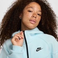Veste de sport Nike Tech Fleece pour femme, bleu clair, noir