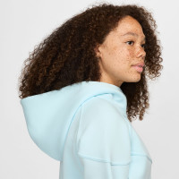 Veste de sport Nike Tech Fleece pour femme, bleu clair, noir
