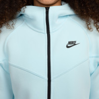 Veste de sport Nike Tech Fleece pour femme, bleu clair, noir
