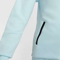 Veste de sport Nike Tech Fleece pour femme, bleu clair, noir