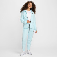 Veste de sport Nike Tech Fleece pour femme, bleu clair, noir
