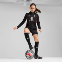 PUMA AC Milan Trainingstrui 1/4-Zip 2024-2025 Kids Zwart Rood Goud